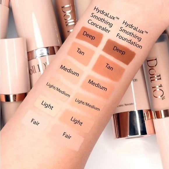 NWT-Doll 10 HydraLux Smoothing Foundation- Fair 2 Bottles - Picture 8 of 8